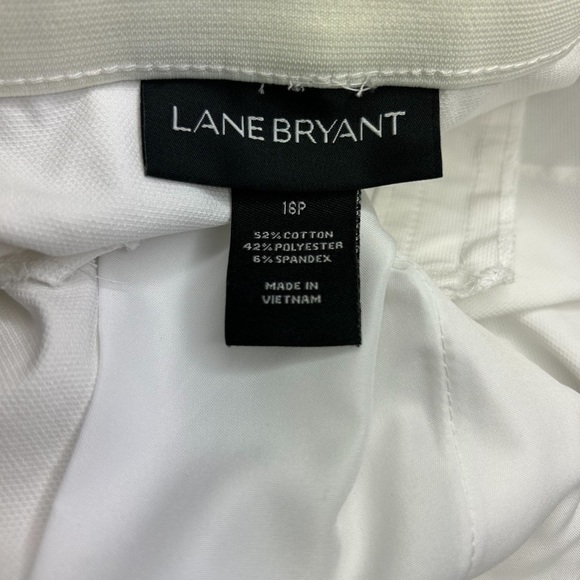 Lane Bryant White Wide Stretch Waist Shorts Sz 16P - Picture 11 of 11